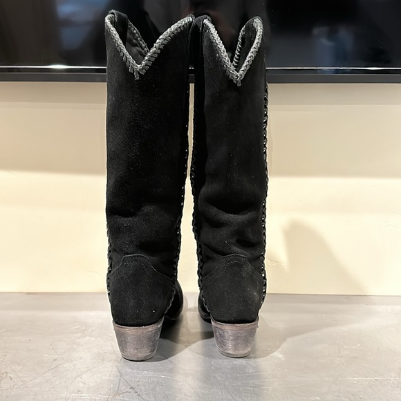 Lane PJ Black Suede Boots - Picture 4 of 9
